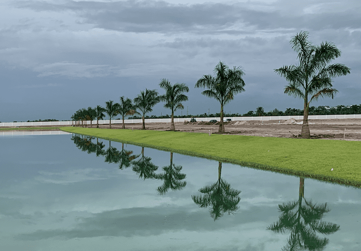 Irrigation Lake in Florida