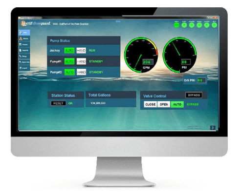 smart irrigation software screen