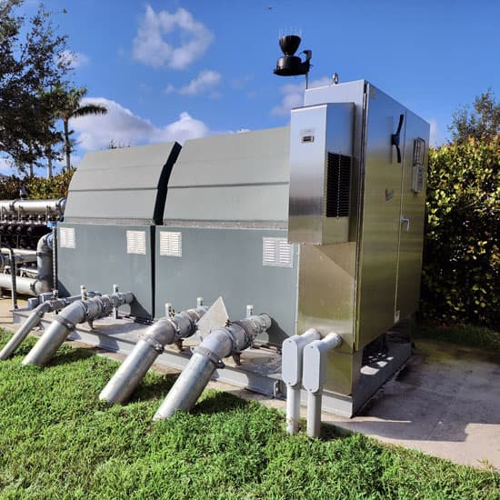 A Hoover Pump Station installed with lid down