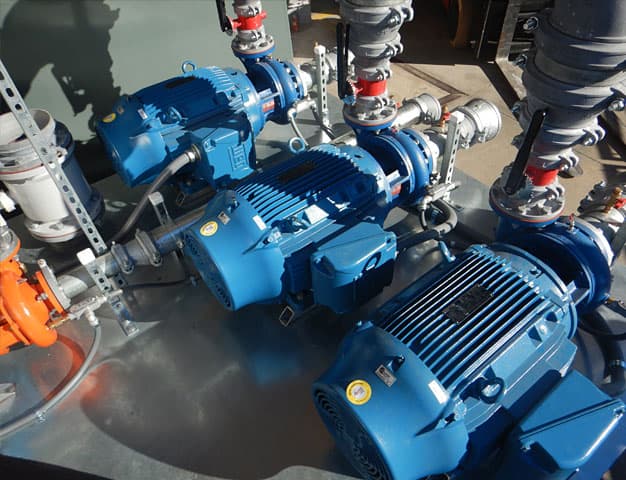 Blue Hoover Irrigation Pumps