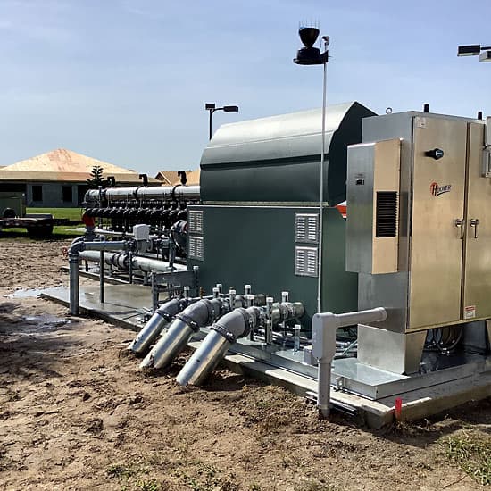 A Hoover Irrigation Pump Station installed on location