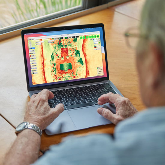 Flowguard system heat map showing on a laptop computer