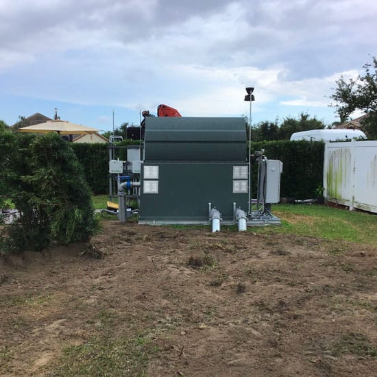 A Hoover Irrigation Pump Station installed and in use