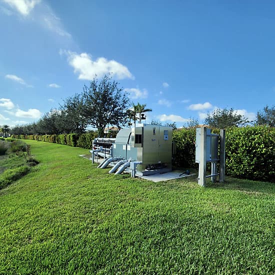 An Irrigation Pump Station located in the Riverstone Community