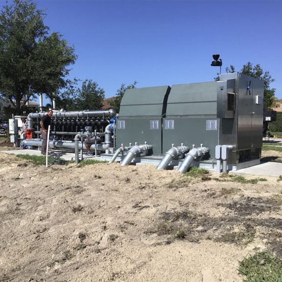 Hoover Irrigation Pump Station being installed